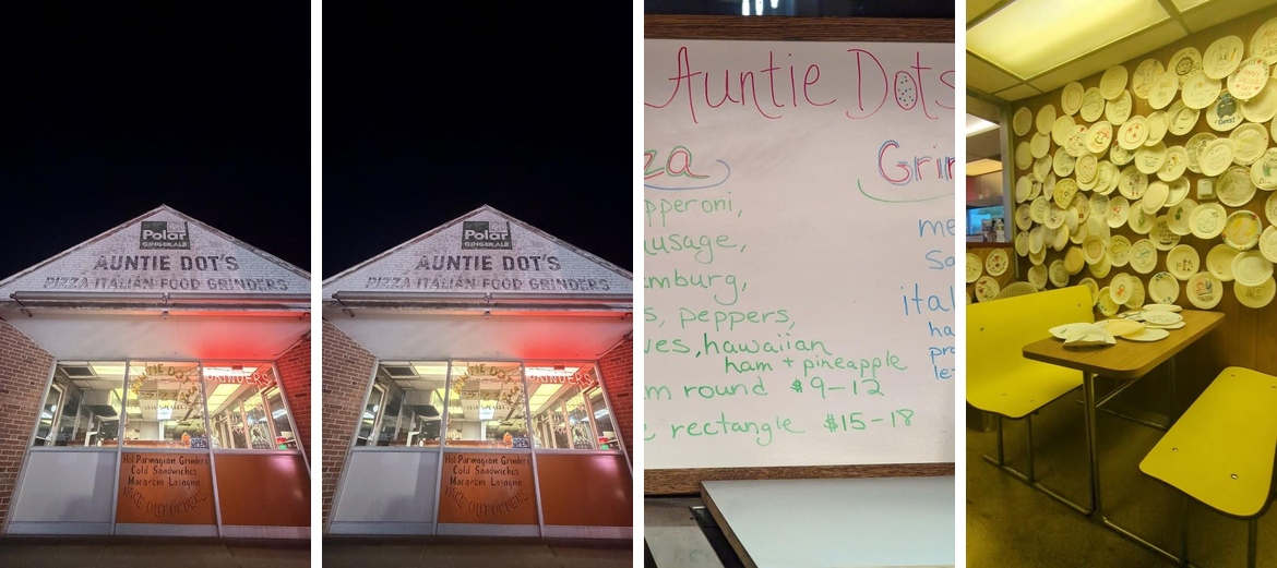 Auntie Dot's Pizza Menu